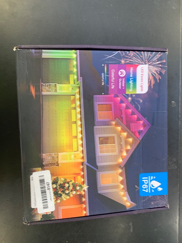 Photo 1 of Permanent Outdoor Lights for House,200ft RGB+IC Lights with 16 Million Colors & 50 Scene Modes, App/Remote Control, IP67 Waterproof, DIY Music Sync, for Christmas, Holiday & Party Decor