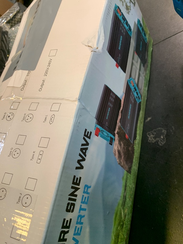 Photo 1 of LANDERPOW Pure Sine Wave 3500W Power Inverter 12V DC to 120V AC for RV, Truck, Home, Off-Grid, Solar, Inverter with 3 AC Outlet, 30W USB-C, 5V 3.1A USB, Hardwire Port, 15FT Remote Control, Surge 7000W