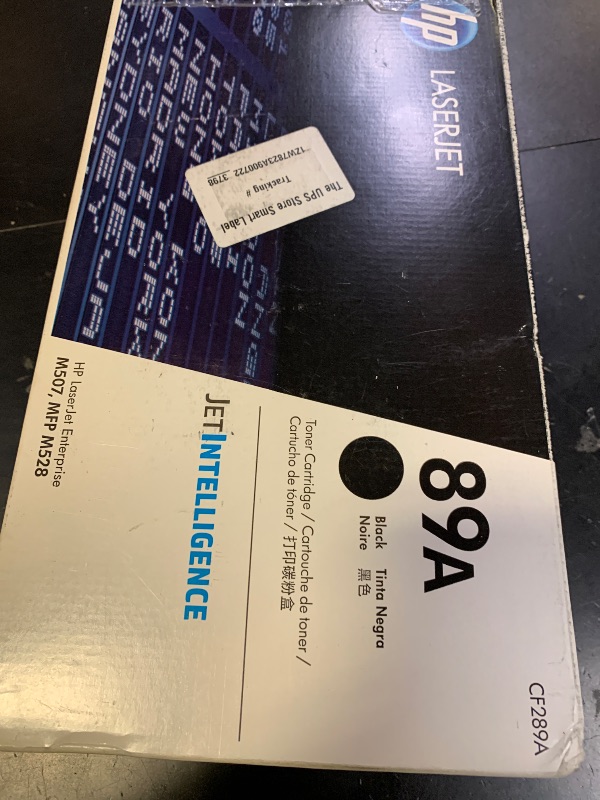 Photo 1 of HP 89A Black Toner Cartridge | Works with LaserJet Enterprise M507, MFP M528 | CF289A