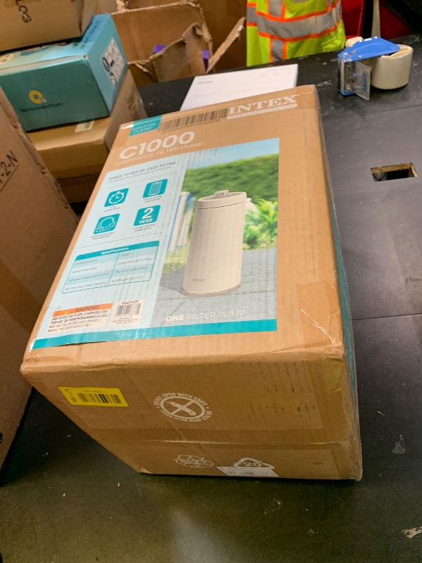 Photo 1 of INTEX C1000 Cartridge Filter Pump for AGP: 1000 GPH Pump Flow Rate - Cartridge Gauge Indicator - HydroAeration Technology - Includes Type A Filter Cartridge - Turnover Rate/System Flow 750 GPH
