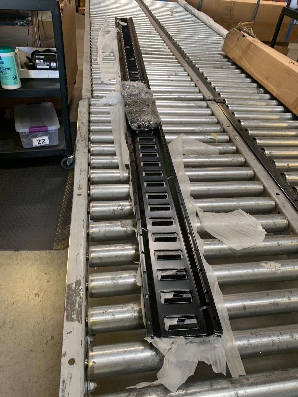 View 3 of 8' E Track Tie Down Rail Kit with Accessories (20 Pack) - Heavy Duty E Track Bar Rails - 4 ETrack Rails with 8 O Rings & 8 Rope Tie Offs - E Tracks Rail for Securing Cargos, Motorcycles, Bikes
