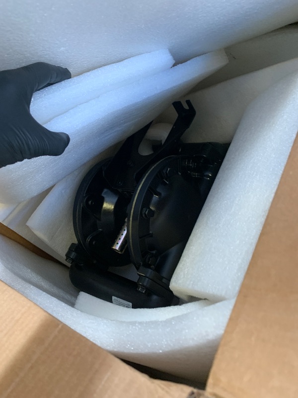 Photo 1 of Double Diaphragm Pump Air Operated 1 inch Inlet/Outlet Pneumatic Waste Oil Transfer Pump for Chemical QBY4-25L 35 GPM Dual Diaphram Polypropylene Nitrile Rubber by Stainless Steel Iron 115 PSI