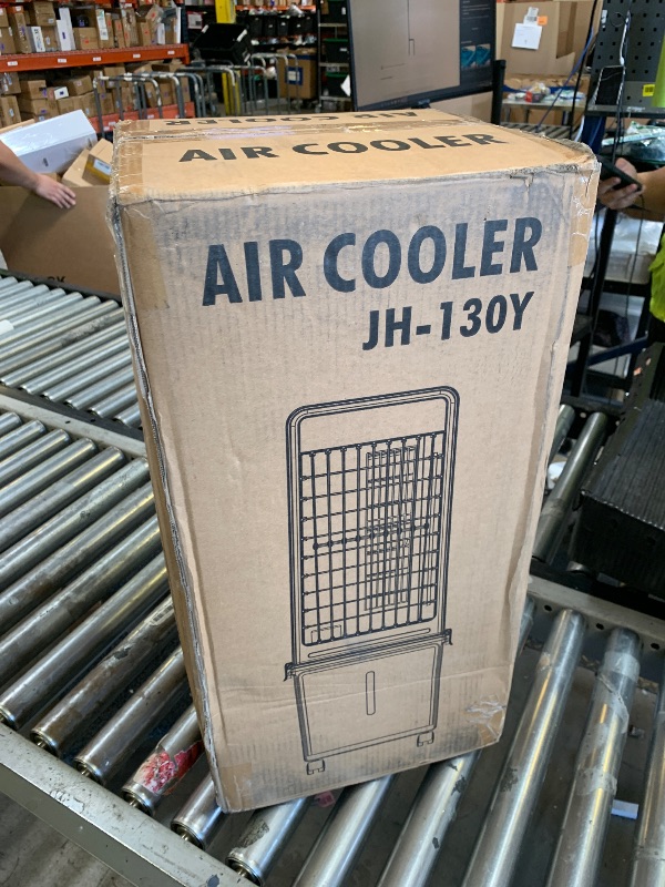 Photo 1 of COOLECH 4-IN-1 Windowless Air Conditioner w/3.2-Gal Tank for 24H Cooling, 4 Speeds & 4 Modes, LED Touch Screen, Waterless Alert System & 12H Timer, Portable Air Conditioners for Bedroom - Grey