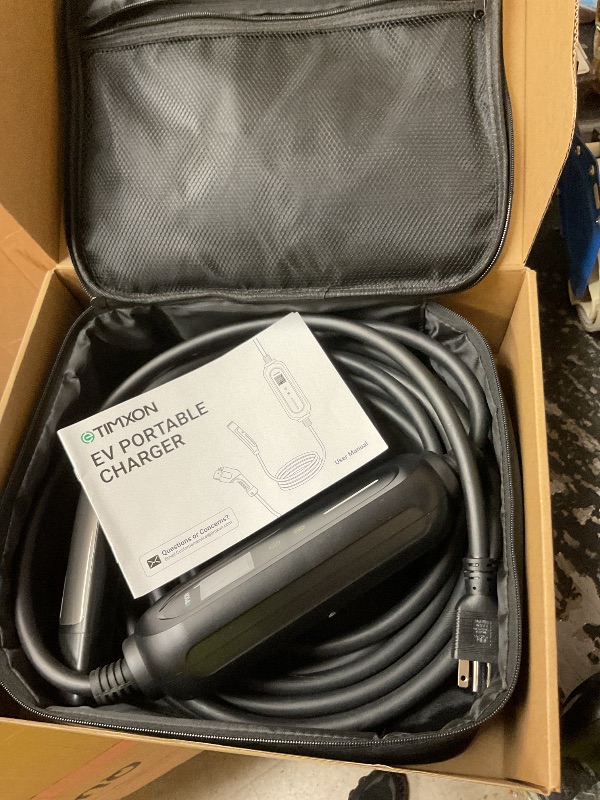 Photo 1 of Level 2 & Level 1 EV Charger for Tesla Mobile Charging,16A,ETL Certified with 25ft Extension Cable,NACS Connector,NEMA 6-20P to 5-15P Adapter,Electric Car EV Charger for Tesla Model Y/X/3/S