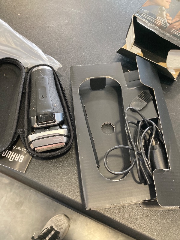 Photo 1 of Braun Series 8 Electric Razor for Men, with 4+1 Shaving Elements & Precision Long Hair Trimmer, Close & Gentle Even on Dense Beards, Wet & Dry Electric Razor with 60min Runtime, 8517s Galvano Silver
