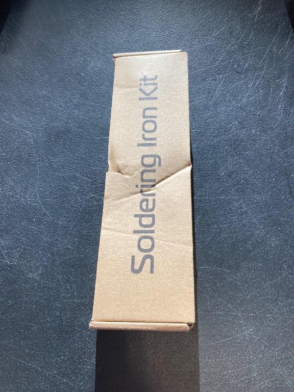 Photo 1 of Soldering Iron Kit, 60W 120V Digital LED Display 5-in-1, Solder Wire, Flux Rosin Paste, Mini Stand, Sponge, Portable Fast Heating Welding Tool for Electric Repair Hobby DIY from Plusivo