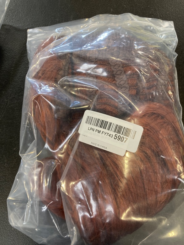 Photo 1 of Lydell Long Soft Shaggy Layered Classic Cap Full Synthetic Wigs (130 Copper Red)