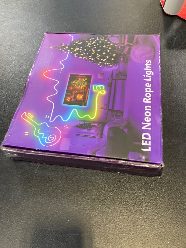 Photo 1 of 32.8Ft Neon Rope Lights,Flexible Led Rope Lights Control with App/Remote,Multiple Modes RopeLights,IP65 Outdoor RGB Led Neon Lights NonWater Resistant,Music Sync Gaming Led NeonLight Strip