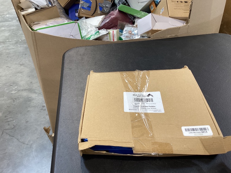 Photo 1 of 10 Dark Blue Classification Folders - 1 Divider - 2 Inch Tyvek Expansions - Durable 2 Prongs Designed to Organize Standard Medical Files, Office Reports - Letter Size, Dark Blue, 10 Pack