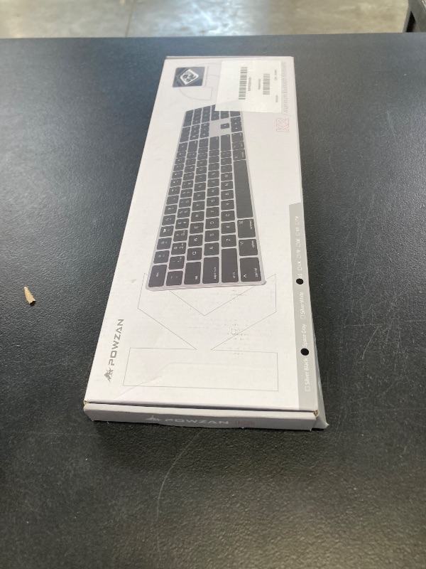 Photo 1 of Bluetooth Slim Keyboard for Mac, Aluminum Rechargeable Keyboard Wireless, Low-Profile Silent Flat Key Compatible with Apple iMac, MacBook, Mac and iOS, Full Size - Space Gray