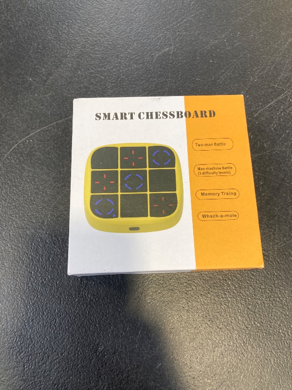 Photo 1 of Tic-Tac-Toe Bolt Game, 4-in-1 Handheld Puzzle Games Console, Electronic Tic-Tac-Toe Game for Educational and Memory Growth, Portable Travel Games for Car Ride, Board Games for Kids and Adults (Yellow)