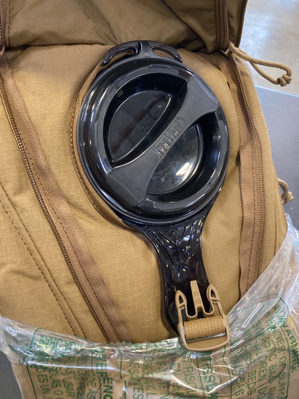 Photo 1 of CamelBak Ambush Tactical Hydration Backpack with 100oz/3L Mil Spec Crux Reservoir Bladder - MOLLE, Coyote