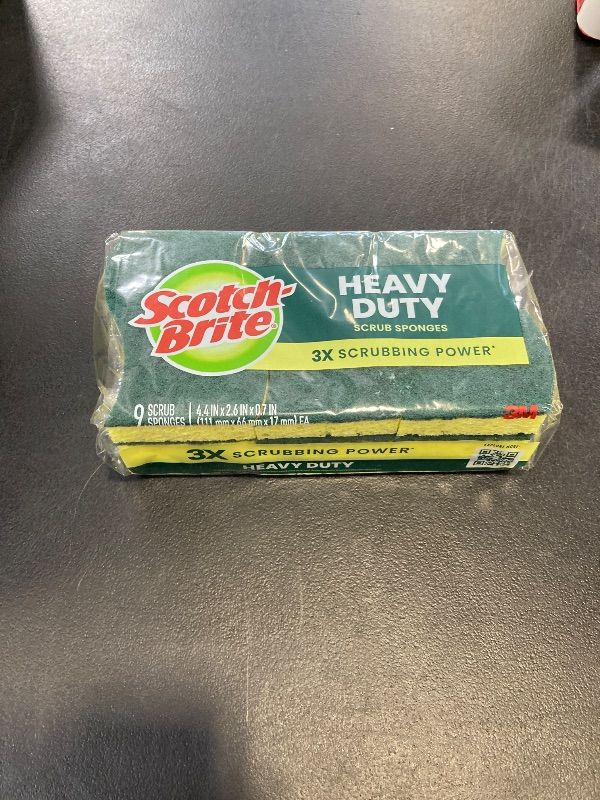 Photo 1 of Scotch-Brite Heavy Duty Scrub Sponge (9-Pack)
