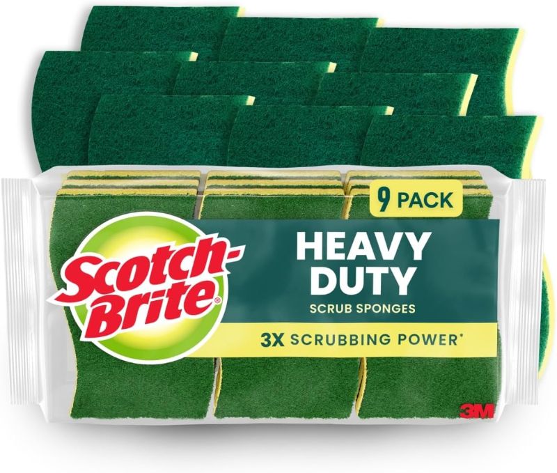 Photo 1 of Scotch-Brite Heavy Duty Scrub Sponge (9-Pack)