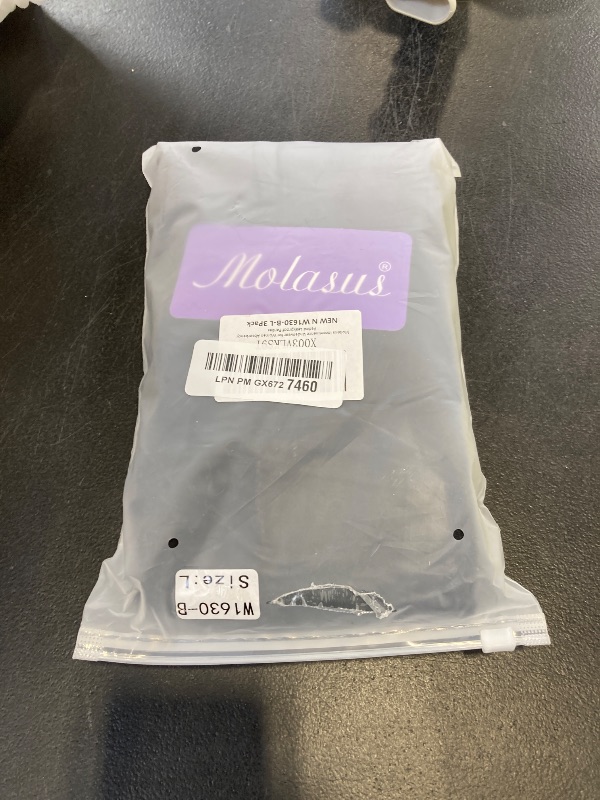 Photo 1 of Molasus Incontinence Underwear for Women High Absorbency Period Leakproof Cotton Underwear Heavy Flow Menstrual Protective Panties Bladder Control Briefs 3 Pack,Black,Large