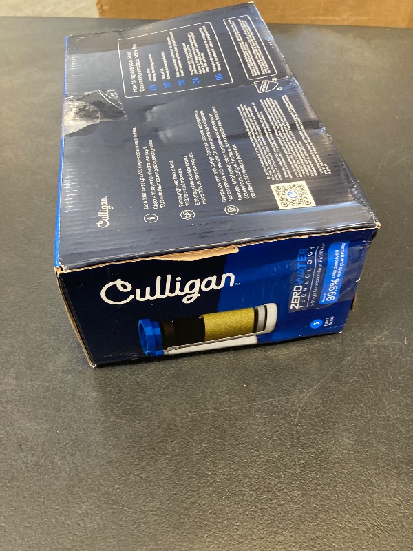 Photo 1 of Culligan with ZeroWater Technology Replacement Filter 3-Pack, 5-Stage Advanced Water Filter – IAPMO Certified to Reduce Lead, Total PFAS (Forever Chemicals), Mercury, Fluoride, and Chlorine