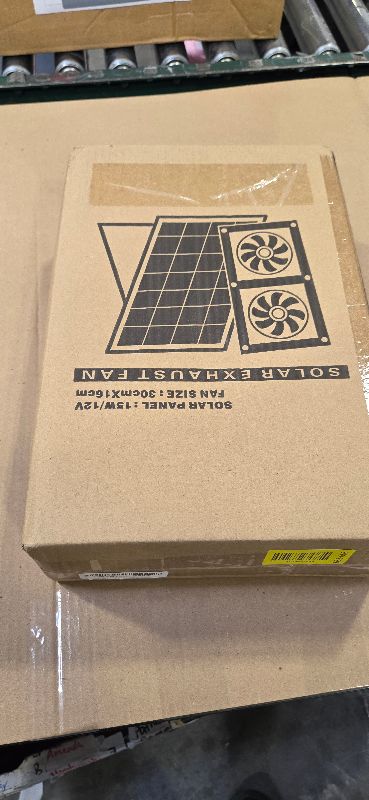 Photo 1 of HNRLOY Solar Exhaust Fans & Powered Fan with 15W Panel & 2-Pack High-Speed Brushless DC Fans,Solar Ventilation Fan for Greenhouses, Chicken Coops, Attics, Barns, Sheds & Dog Houses