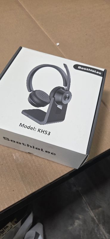 Photo 1 of (Upgraded Version) Wireless Headset, Bluetooth Headset with Noise Cancelling Microphone, Best Headphones with Mic Mute & USB Dongle for PC/Computer/Laptop/Cell Phones/Remote Work/Call Center