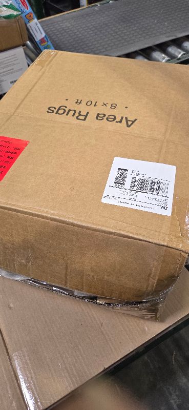 Photo 1 of Art&Tuft Washable Rugs 8x10, Anti-Slip Backing Abstract 8x10 Area Rugs for Living Room, Foldable Stain Resistant Machine Washable Area Rug (8'x10', Beige)