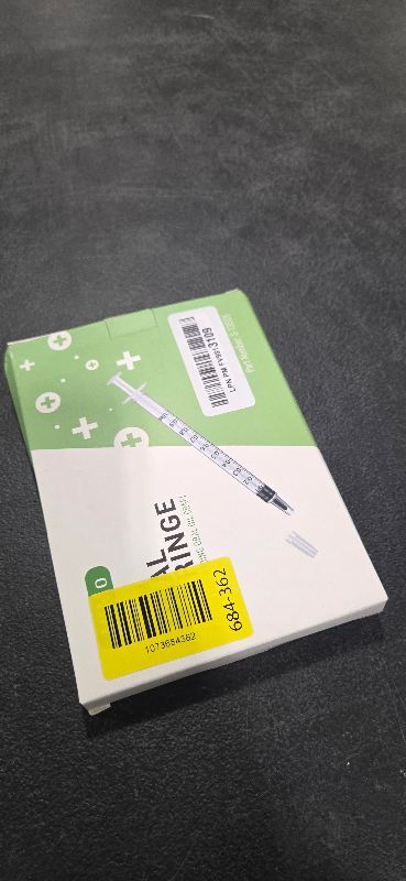 Photo 1 of 20 Pack 1ml Syringe with Cap for Liquid, 1cc Plastic Small Syringes with Cover, Non-Sterile, No Needle