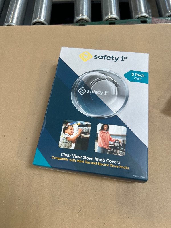 View 2 of Safety 1st Child Proof Stove Knob Covers, Clear View Stove Knob Safety Covers (Set of 5)