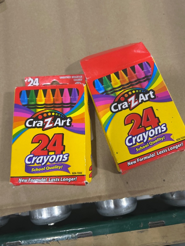 Photo 1 of CRA-Z-Art Crayons, 24 Count 2 pack 