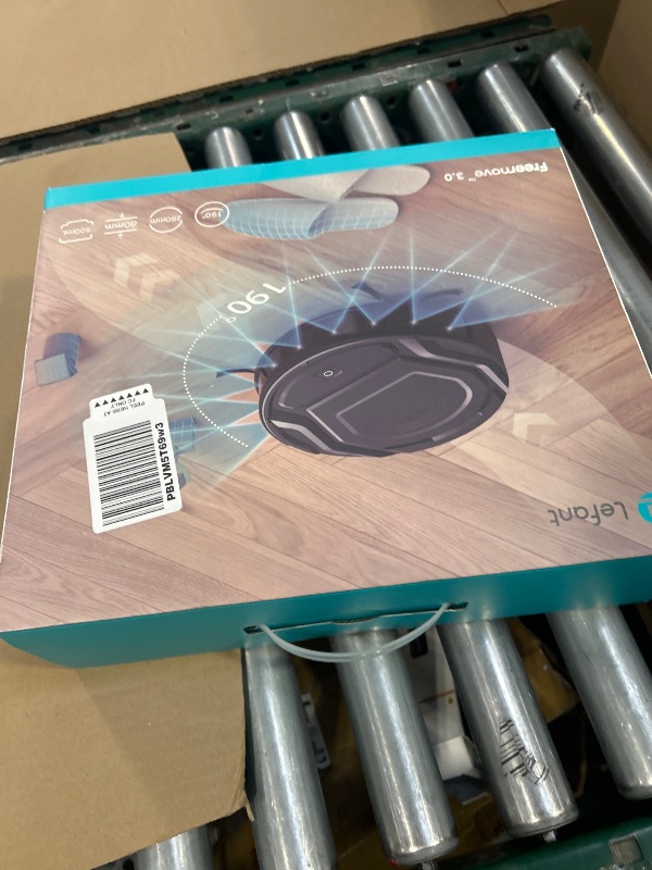 Photo 1 of Lefant Robot Vacuum Cleaner, 120 Mins Runtime, Compact Design, Low Noise, Powerful Suction, Wi-Fi/App/Voice Control, Self-Charging, Scheduled Cleaning, Ideal for Pet Hair and Hard Floors, M210 Black