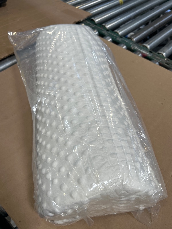 Photo 1 of anzhixiu Half Moon Leg Bolster for Back Sleeping- Adjustable Height Under Knee Pillow for Ankles- Pure Memory Foam Leg Pillow for Sleeping on The Bed- Bubble