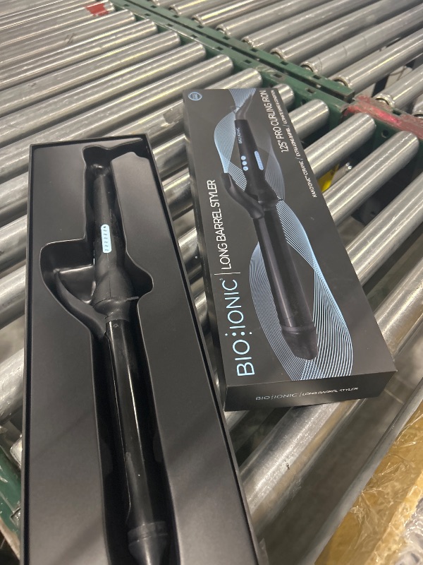 Photo 1 of Bio Ionic Long Barrel Styler, 1.25 inch Extended Curling Iron with Moisture Heat Technology & NanoIonic MX, Versatile Curling Wand with Longer Barrel for Medium Sized Defined Curls