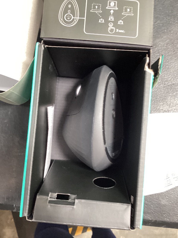 Photo 1 of Logitech MX Vertical Wireless Mouse – Ergonomic Design Reduces Muscle Strain, Move Content Between 3 Windows and Apple Computers, Rechargeable, Graphite