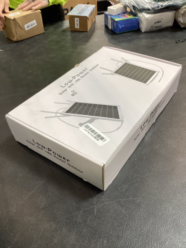 Photo 1 of 15W Solar Powered 4G LTE Modem Router, Outdoor Solar WiFi Router Signal Booster with SIM Card Slot, Solar WiFi Extender 50M WiFi Range, IP66 Waterproof, Long Endurance 24/7, 26000mAh Batteries