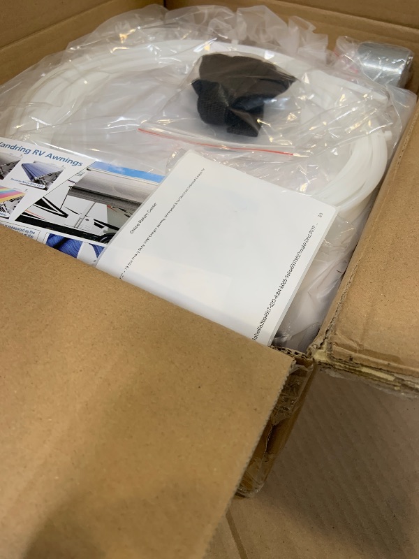 Photo 1 of RVSNAIL RV Awning Fabric Replacement 17'2" – 19.5oz Heavy Duty Vinyl Camper Awning, Waterproof & UV-Resistant Universal Canopy for RV, Motorhome, Trailer (Gray Fade, 18FT)