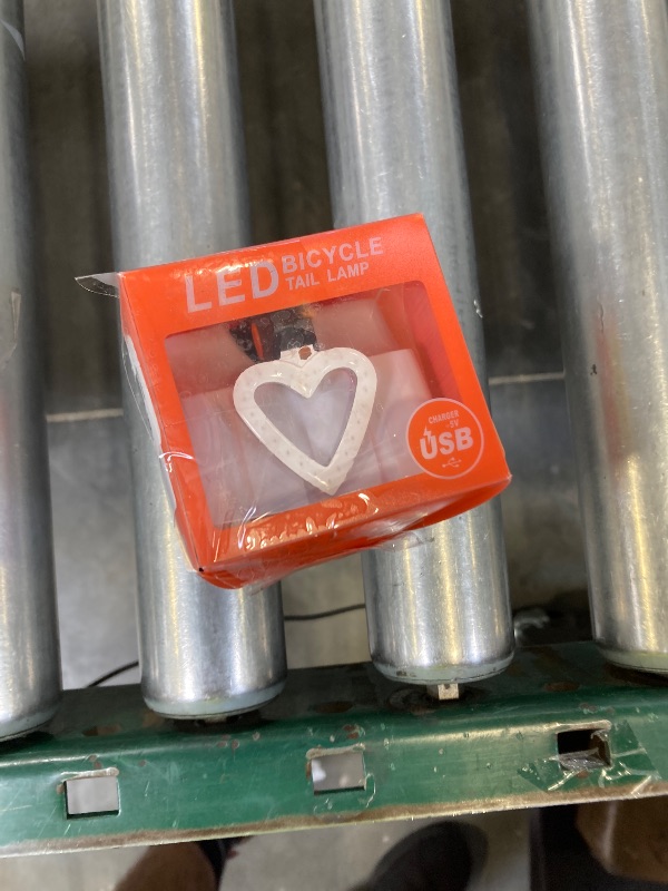 Photo 1 of AaiLucky Rechargeable Bike Tail Light LED Bicycle Rear Light for Night Riding, Bright Girls Heart Shape Bike Taillight, Cycling Warning Light for Adults Kids Women, 5 Modes & Waterproof