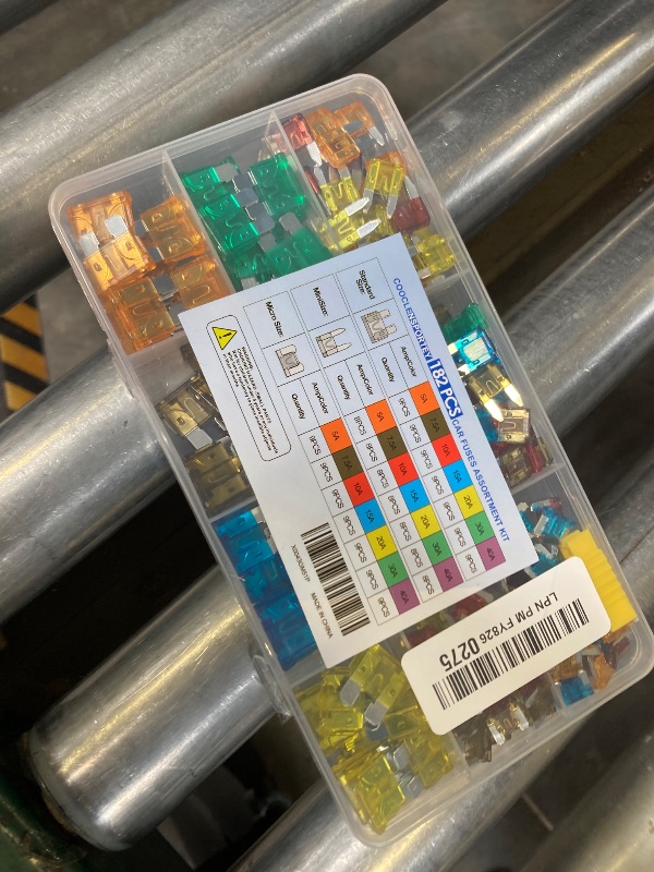 Photo 1 of 182PCS Car Fuses Assortment Kit, Professional Blade Fuses Automotive - Standard & Mini & Low Profile Mini Fuse (5A/7.5A/10A/15A/20A/30A/40A), cooclensportey Mixed Auto Fuse for Boat, Auto, RV, Truck