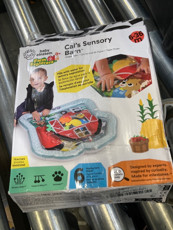 Photo 1 of Baby Einstein Farm Explorers Cal's Sensory Barn Water Mat, Multisensory, Red, Ages 0-36 Months