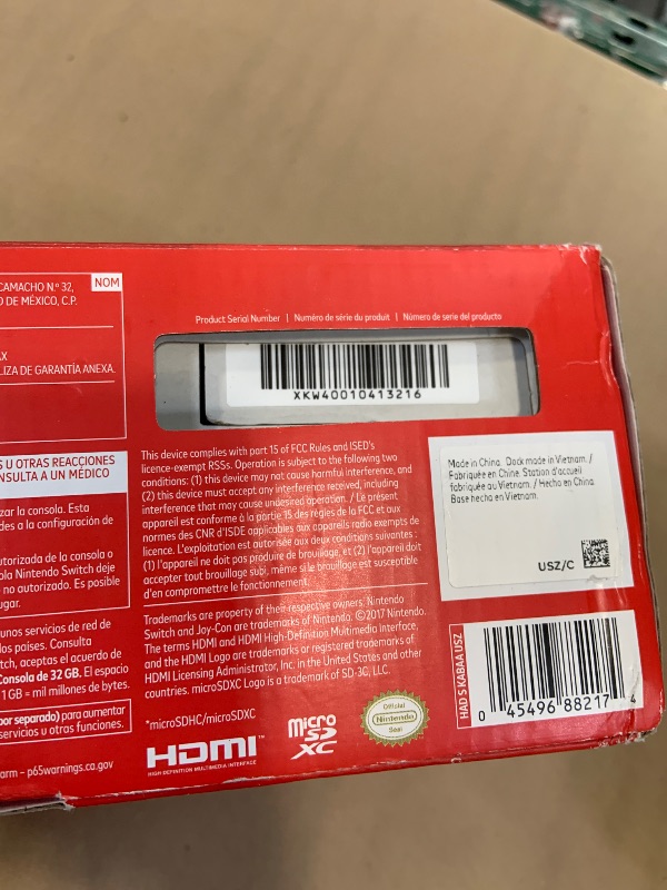 Photo 1 of Nintendo Switch with Neon Blue and Neon Red Joy?Con