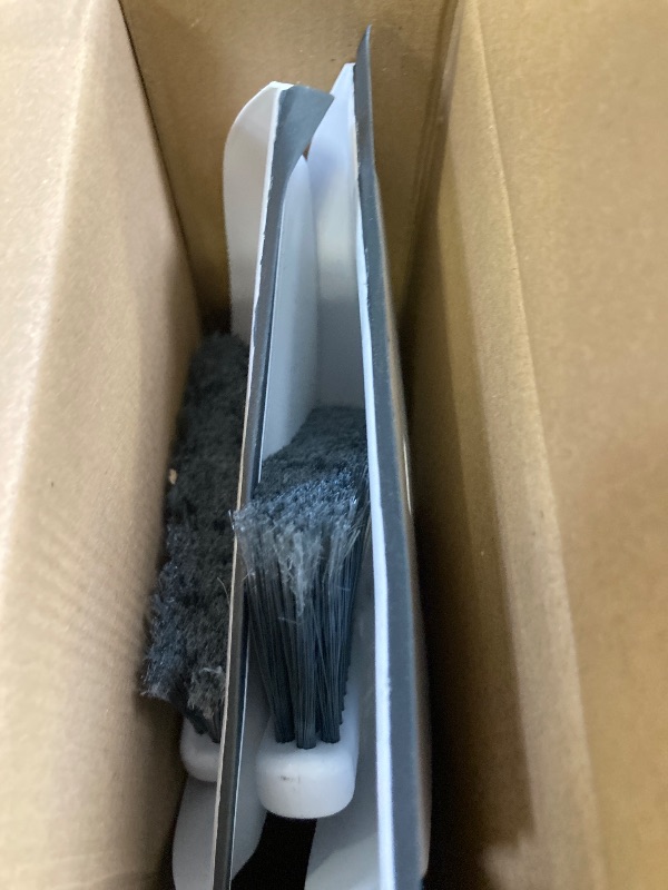 Photo 1 of Amazon Basics Small Portable Mini Dustpan and Brush Set for Indoor Outdoor Floor Cleaning, Gray, Pack of 2