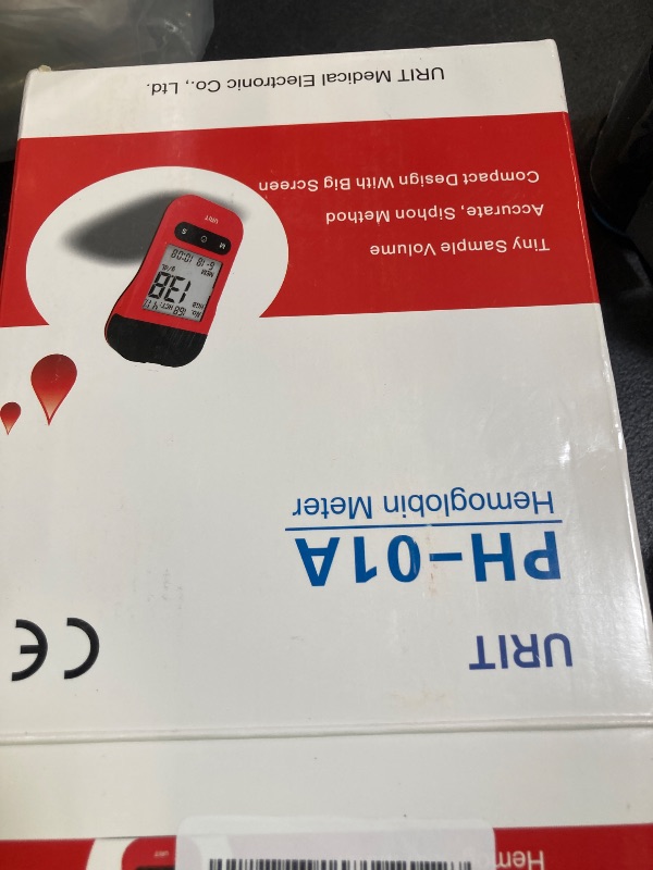 Photo 1 of Hemoglobin Test Kit Hb Test, Hemoglobin Meter with 25 Test Strips