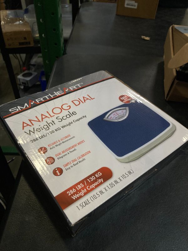 Photo 1 of SmartHeart Analog Body Weight Scale | Mechanical Scale | 286 lbs / 130 kg Capacity | Non-Skid Platform | Easy Dial Calibration | No Batteries Needed