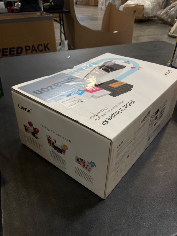 Photo 1 of Liene PixCut S1 Inspire Kit - All-in-One Color Sticker Printer & Cutting Machine, Thermal Dye-Sublimation Photo Printer, 300 DPI, Color Label Maker with 180 Sheets (36 Photo + 144 Sticker Paper)