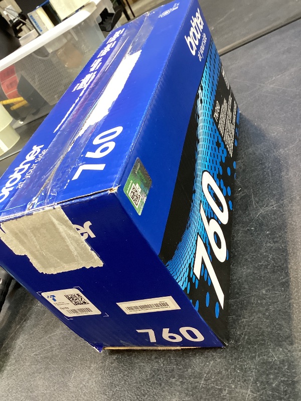 Photo 1 of Brother Genuine TN760 High Yield Black Toner Cartridge, (for use with MFC-L2710DW MFC-L2750DW HL-L2350DW HL-L2370DW HL-L2395DW HL-L2390DW DCP-L2550DW Printers) (Pack of 1)
