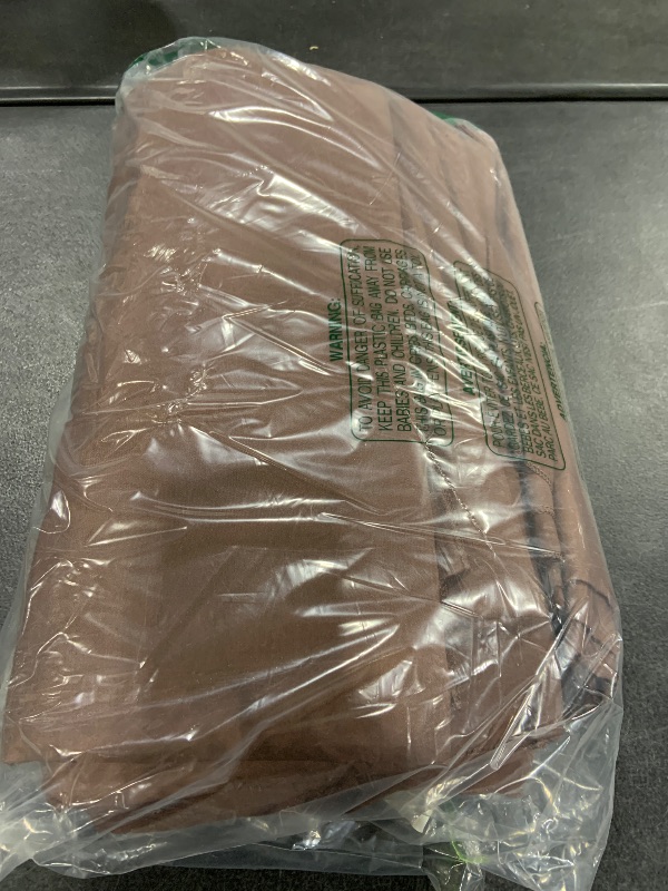 Photo 1 of DUALIFE Chocolate Brown Flax Linen Extra Long Curtains 132 Inches Long 11 Ft for High Ceiling Living Room Pleated Back Tab Rod Pocket Hook Belt 2 Story Drapes 52 Wide 2 Panels 50x132 Inch Length