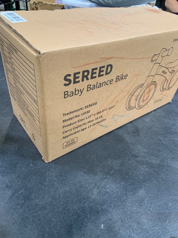 Photo 1 of SEREED Baby Balance Bike for 1-2 Year Olds - 4 Wheels, First Bike for Toddlers, Birthday Gift (Green)