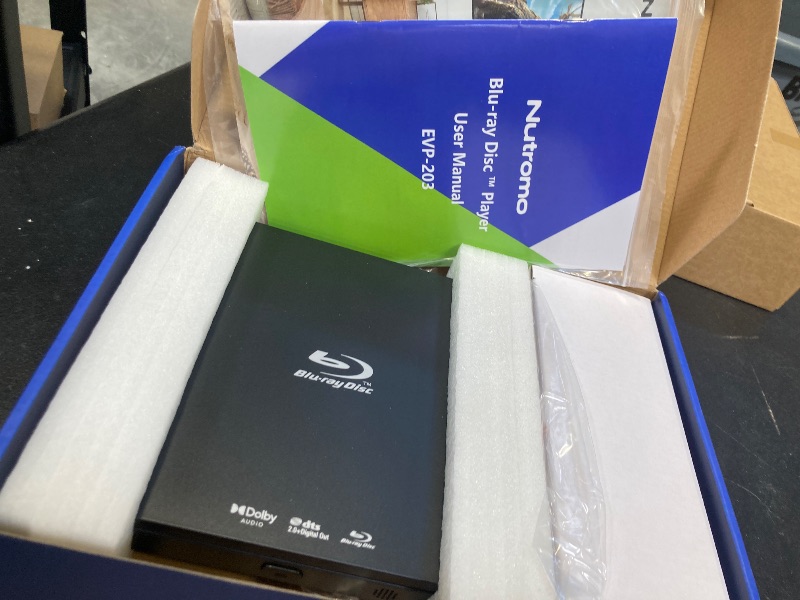 Photo 1 of Blu Ray Player 1080P Blu-ray Disc Player for Home Cinema, Dolby Audio/DTS, Plays All DVDs and Region A 1 Blu Rays, Supports 128GB USB Stick, with HDMI and AV Output Connection Cable, NTSC US Standard