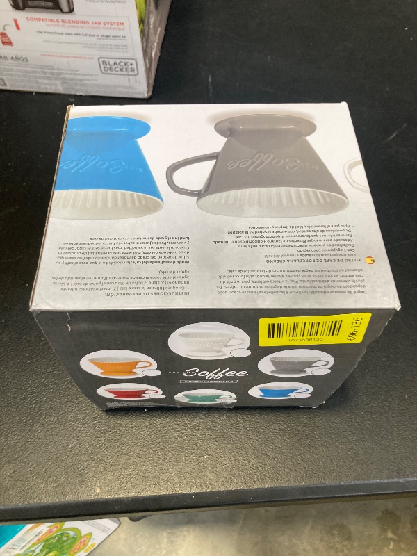 Photo 1 of Creano XXL Porcelain Coffee Dripper White - Ceramic Cone Brewer - Pour Over Coffee Maker - Filter Size 4 - huge and heavy quality 800gr/28oz - 6 Colours availeble