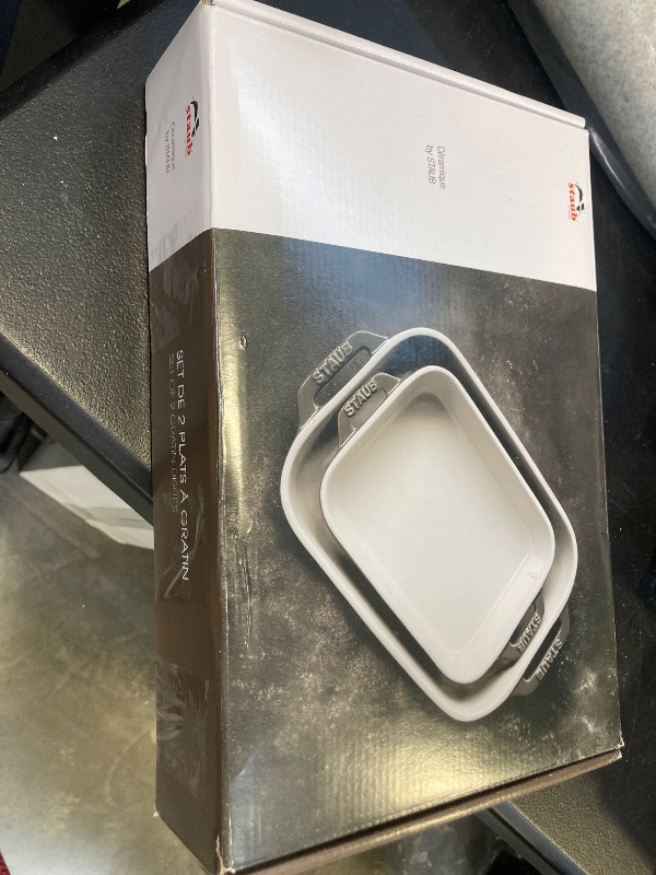 Photo 1 of Staub Ceramic 1-pc Rectangular Baking Dish Set - Macaron Pastel Blue