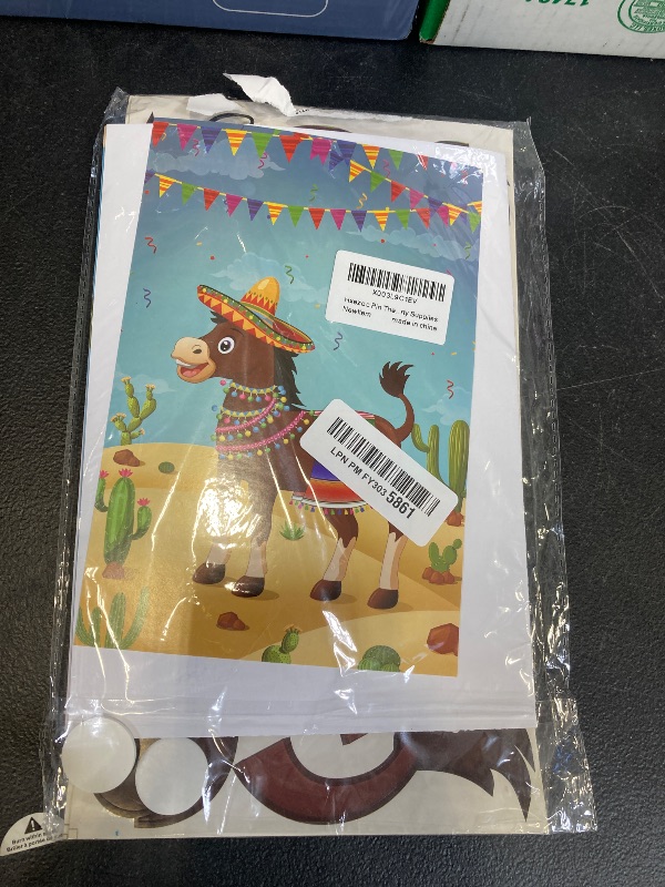 Photo 1 of Hxezoc Pin The Tail On The Donkey Party Game with 50 Pcs Tails Large Mexican Donkey Games Poster for Kids Birthday Party Carnival Fiesta Party Supplies