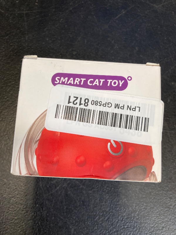 Photo 1 of Akpsid Interactive Cat Toys Ball for Indoor Cats Fast Rolling on Carpet, Chirping & Motion Activate Cat Toys (Red)