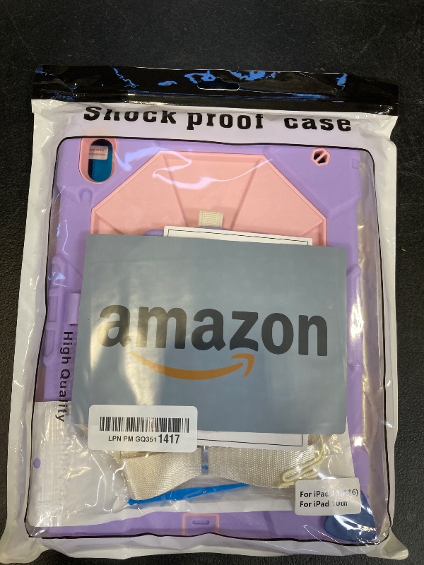 Photo 1 of Case for iPad (A16) 11th/10th Generation 11/10.9 Inch 2025/2022, Ubearkk for iPad a16 case with Screen Protector, 360 Degree Rotating Stand Shoulder Strap Pencil Holder, Purple Pink