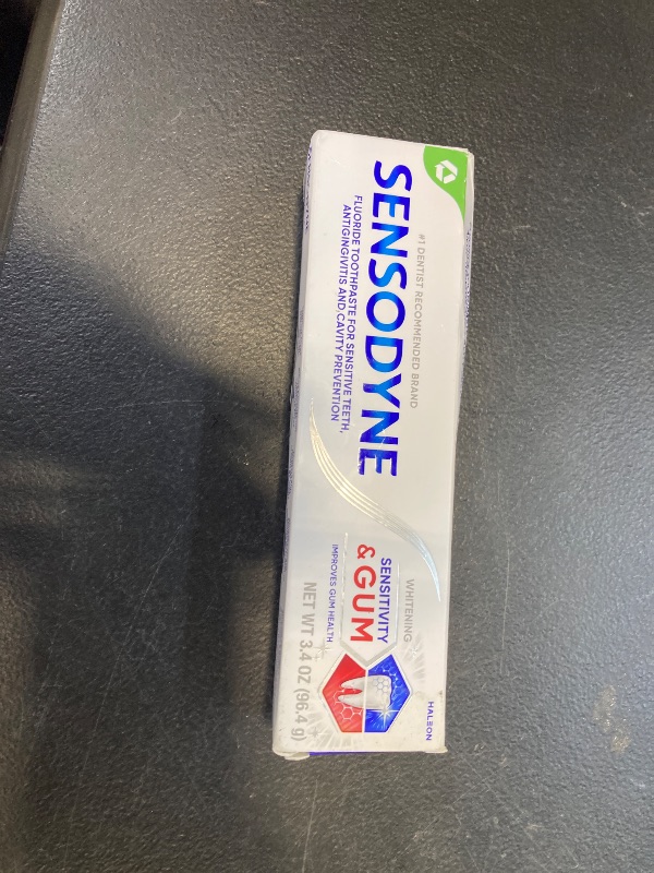 Photo 1 of Sensodyne Sensitivity & Gum Whitening Toothpaste, Toothpaste for Sensitive Teeth & Gum Problems, 3.4 Ounces